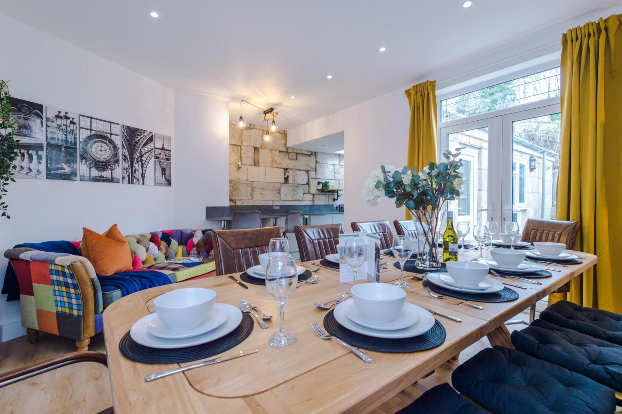 Incredible - Five Bedroom - 7 Actual Beds - 6 Bathroom House By Purestay - Central Bath With Parking Buitenkant foto