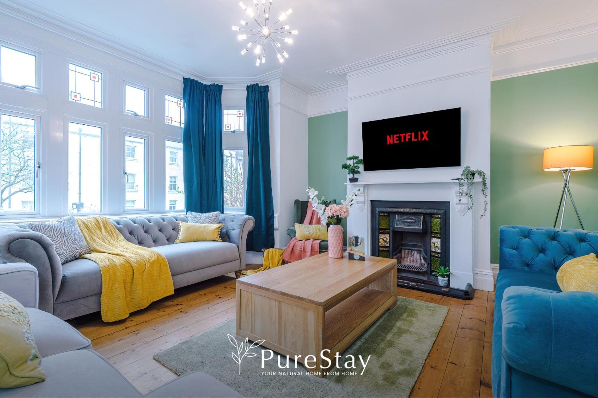 Incredible - Five Bedroom - 7 Actual Beds - 6 Bathroom House By Purestay - Central Bath With Parking Buitenkant foto